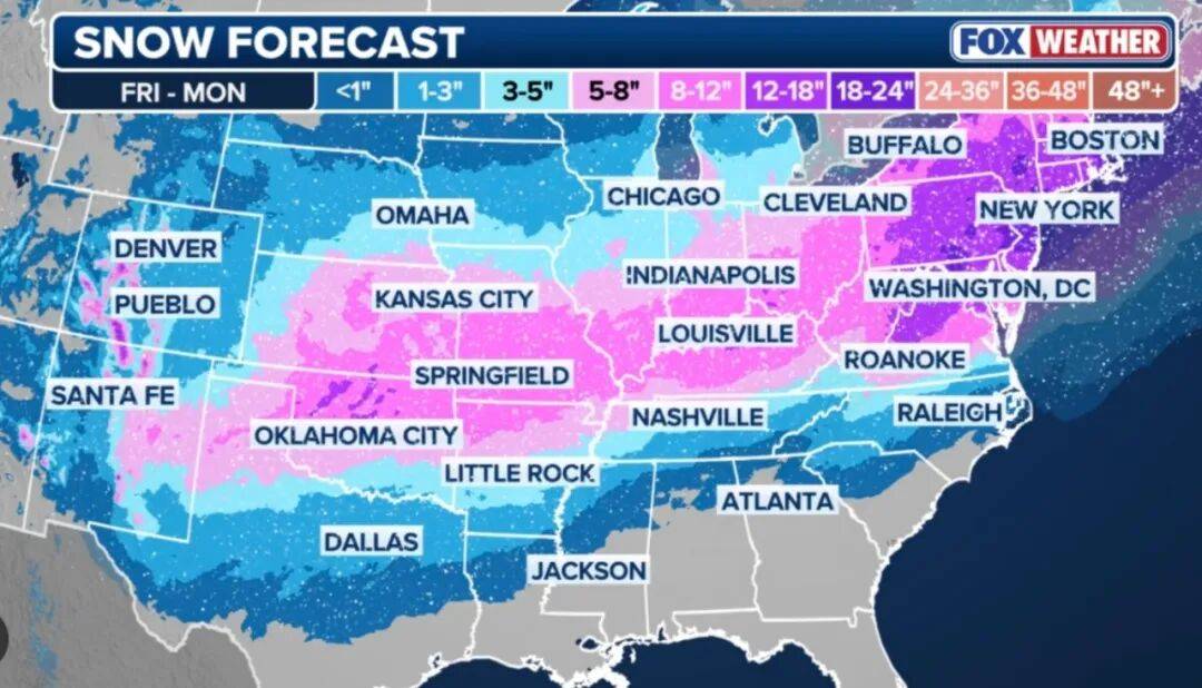 恐怖！超級寒潮襲擊北美，零下33度，1.2萬個航班取消…留學生待在家裡別出來！
